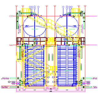 Utilization of vertical space for raw material & finished product storage